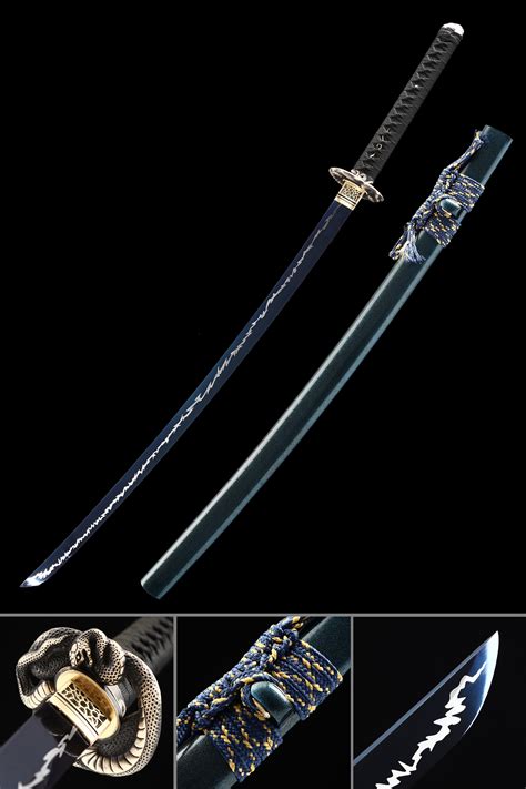 Blue Rose Katana Handgemachtes Japanisches Schwert Aus Manganstahl Mit