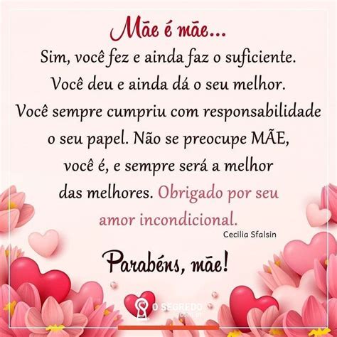 Mensagens E Frases De Aniversario Para Mãe Para Facebook E Whatsapp