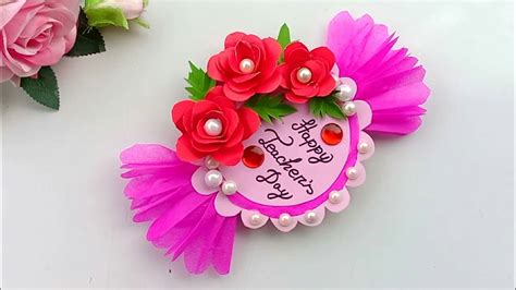 Scrapbooking, card making, die cutting, stamping. DIY Teacher's Day card/ Handmade Teachers day card making ...