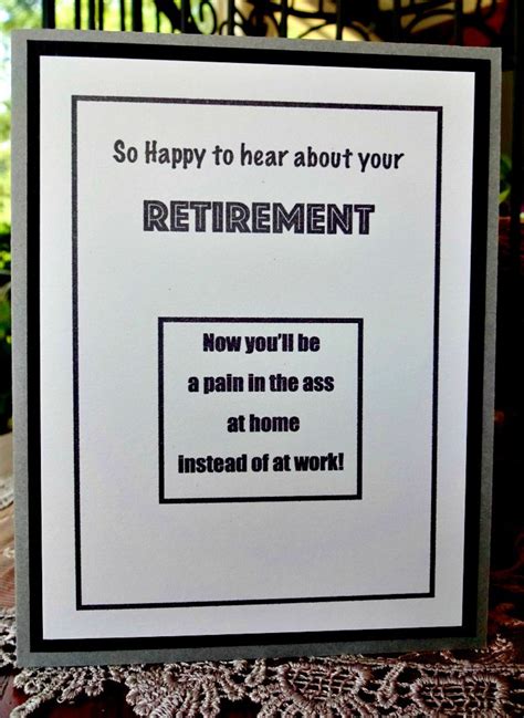 funny retirement card for coworker rude humor for him her etsy
