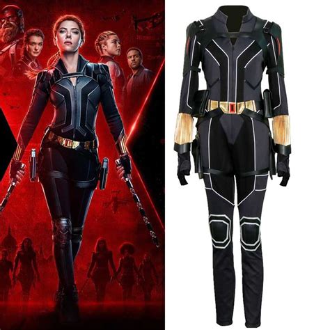 2020 Movie Black Widow Outfit Natasha Romanoff Jumpsuit Superheroe