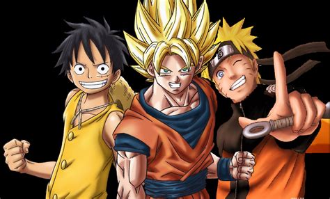 Goku Naruto And Luffy Personagens De Anime Anime Desenhos De Anime