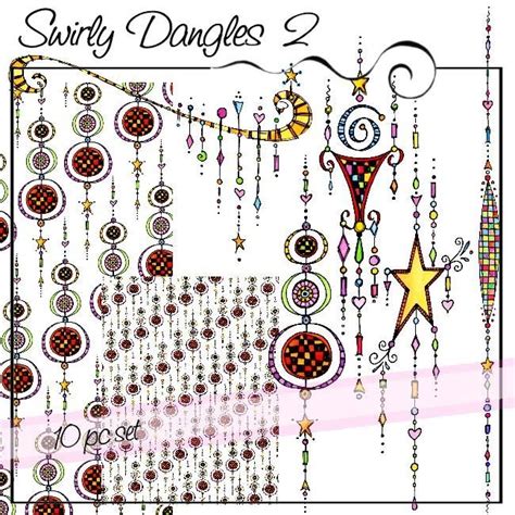 Swirly Dangles 2 Doodle Patterns Doodles Zentangles Doodle Lettering