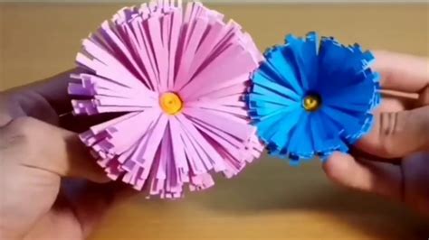 Membuat Bunga Dari Origami Kreasi Origami Youtube