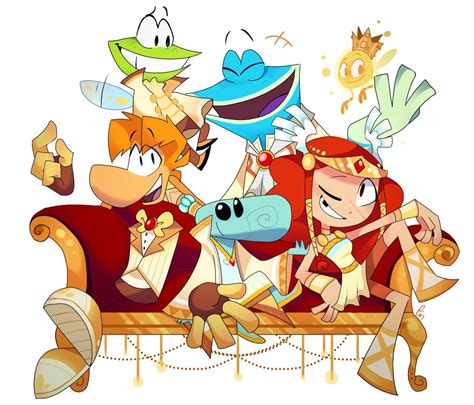 White Golden Rayman Legends Game Character Video Game Characters