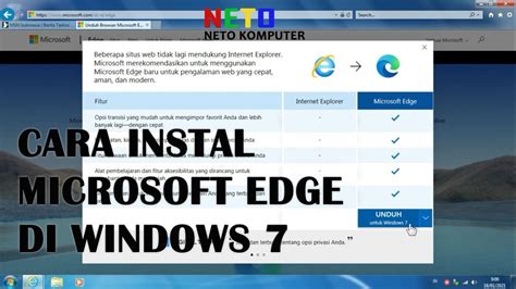 Cara Memasang Browser Microsoft Edge Di Windows 7 Otosection