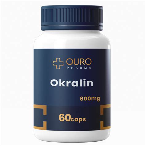 Okralin 600mg Original Galena 30 ou 60 Cápsulas OURO PHARMA