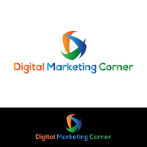 Modern Colourful Logo Design For Digital Marketing Corner Logo