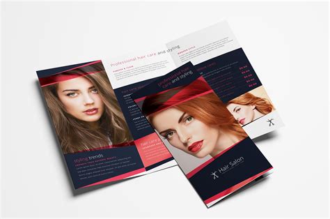 Hair Salon Tri Fold Brochure Template In Psd Ai And Vector Brandpacks