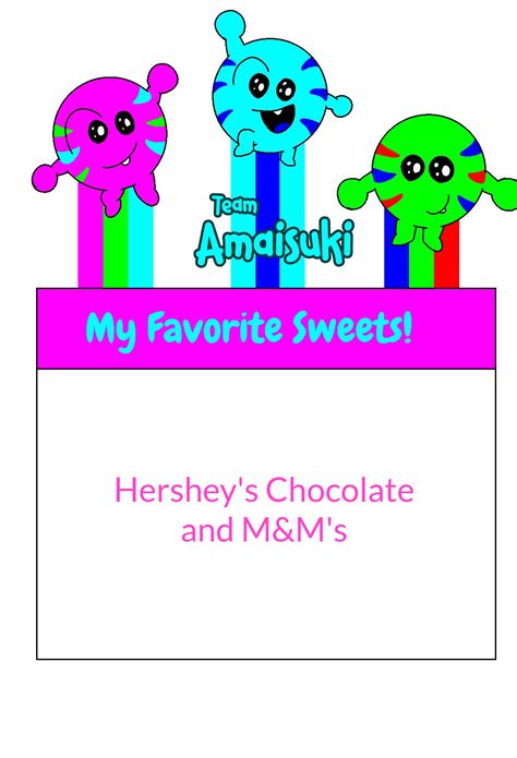 My Favorite Sweet Is Hersheys And Mandms By Jrg2004 On Deviantart