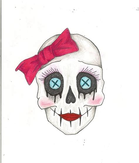 Girly Skull Drawing At Getdrawings Free Download