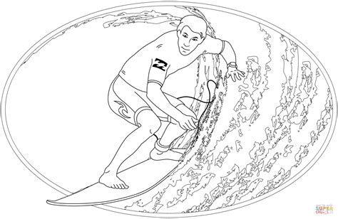 Surfing Coloring Page Free Printable Coloring Pages
