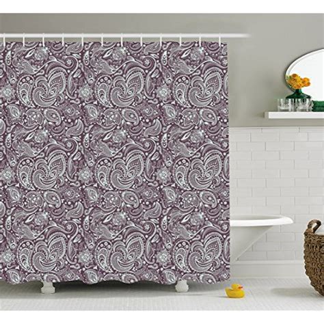 Get inspired by our favorite bathroom decorating ideas. Paisley Shower Curtain by Lunarable, Abstract Ancient ...