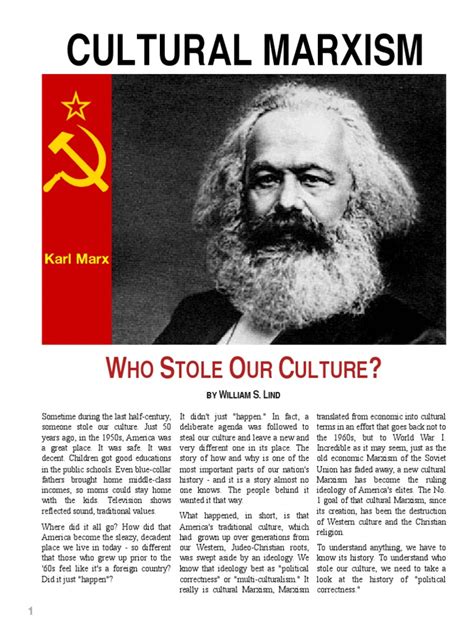 Cultural Marxism Who Stole Our Culture By William S Lind 6 Pdf