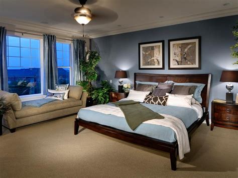 Astounding Blue Bedroom Design Ideas With Artistic Wall Painting And