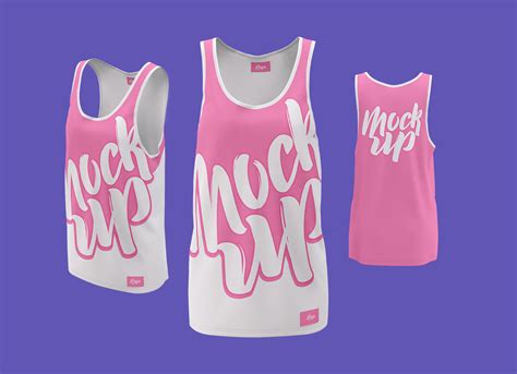 Free Female Long Tank Top Sleeveless T Shirt Mockup Psd Good Mockups