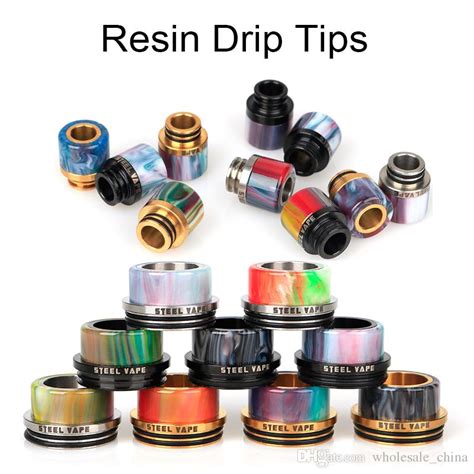 Resin Drip Tips And Stainless Steel Drip Tip For Kennedy 24 Rda Goon