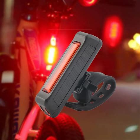 Waterproof Usb Rechargeable Bicycle Tail Light Ultra Bright 6 Lighting Modes Red Led Light Bike