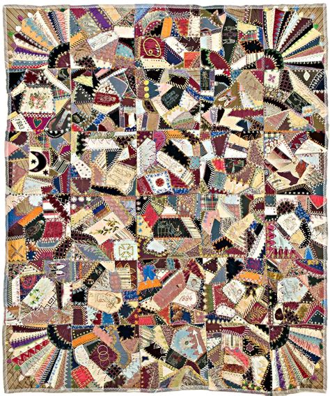 Crazy Quilt By Stewart West 1883 Collection Of The San Jose Museum Of