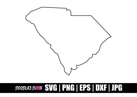 South Carolina Outline Svg Png Eps Dxf  Files Clip Art Vector