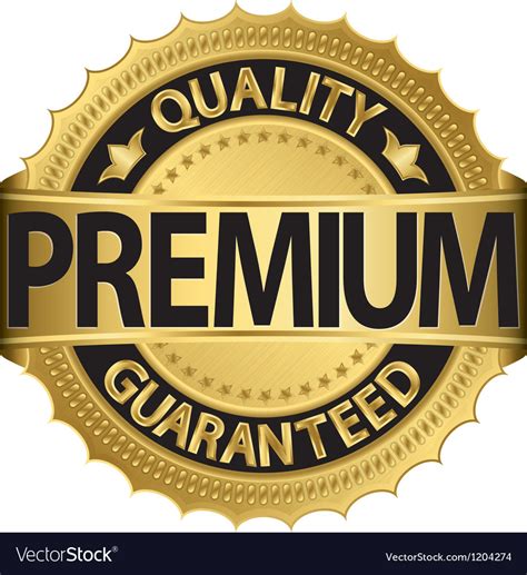 Vector Premium Quality Golden Label Stock Vector Royalty Free 113120383