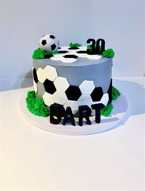 Football Themed Birthday Cake