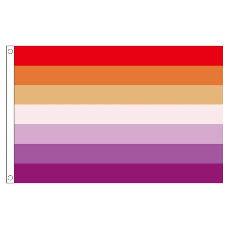 Free Shipping Xvggdg Lgbt 90150cm Sunset Lesbian Pride Flag Flag