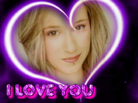 Jenni Jenn S I Love You Frames April Js Js I Love You Purple Neon Heart Heart Purple