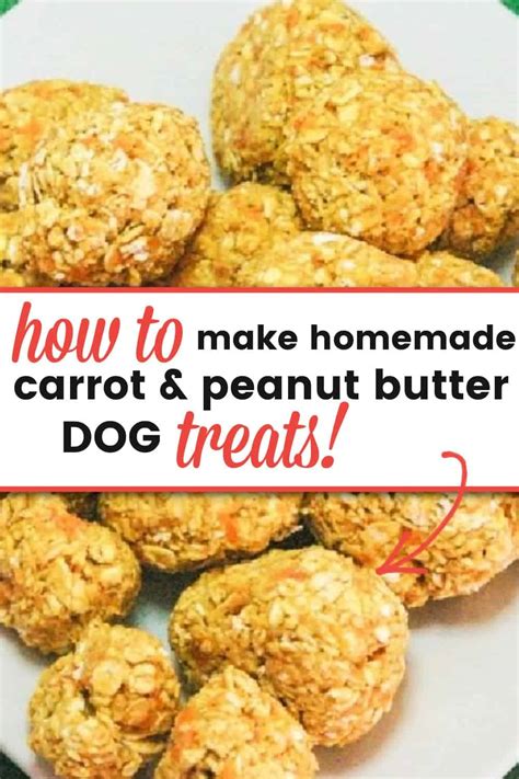 3 Ingredient Carrot Peanut Butter Dog Treats No Bake House That Barks