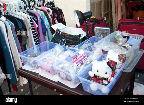 Garage Yard Sell Stock Photo Alamy