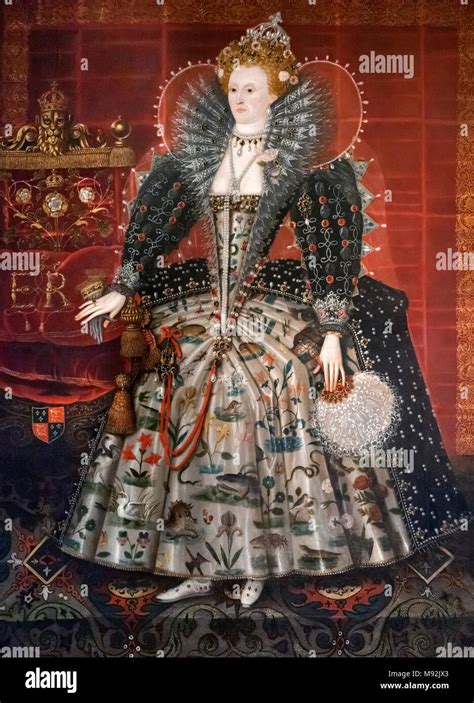 Portrait Of Queen Elizabeth I By Nicholas Hilliard Oil On Canvas 1592