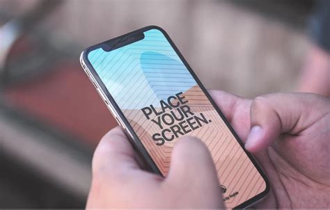Iphone In Hand Mockup Free Psd New Gadget