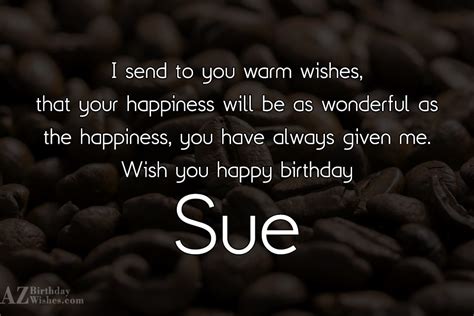 Happy Birthday Sue