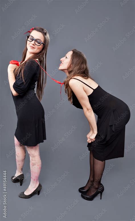 Babe Lesbian Couple Master Slave Stock Photo Adobe Stock