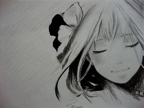 Anime Girl Drawing By Hearmysilentscream On Deviantart
