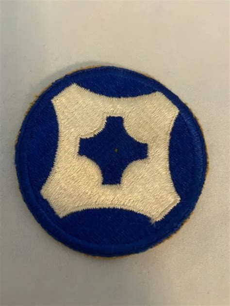Vintage Military Wwii Us Army 4th Service Command Patch 399 Picclick