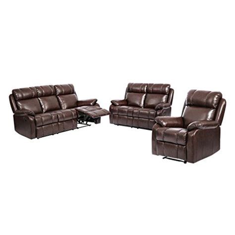 Bestmassage Loveseat Chaise Reclining Couch Recliner Sofa Chair Leather