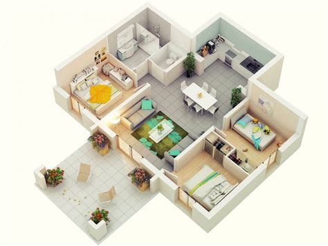 Design Your Future Home With 3 Bedroom 3d Floor Plans Keep It Relax