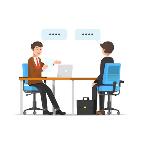 Premium Vector Job Interview Illustration