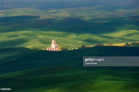 Palouse Hills From Steptoe Butte State Park At Sunrise Washington High