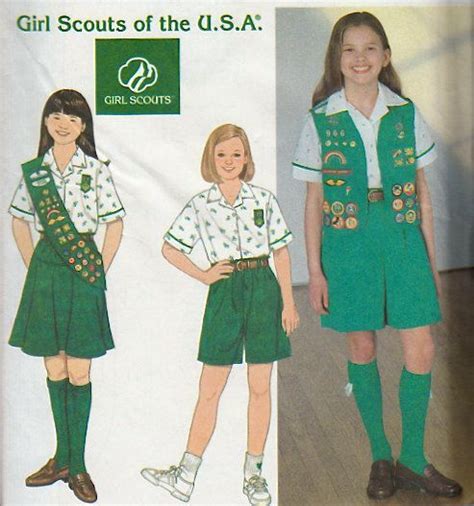 Girl Scout Uniform Sewing Pattern Girl Scouts Of The Usa In 4 Girl