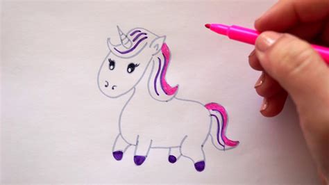 Wie zeichnet man ein Einhorn - Malen - How to draw a unicorn - как