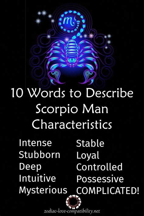 10 Words To Describe Scorpio Man Characteristics What Is It Like To