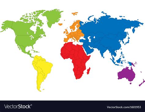 World Map Royalty Free Vector Image Vectorstock