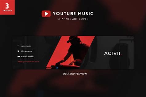 Youtube Banner Templates 20 Free Psd Ai Vector Eps Format Download