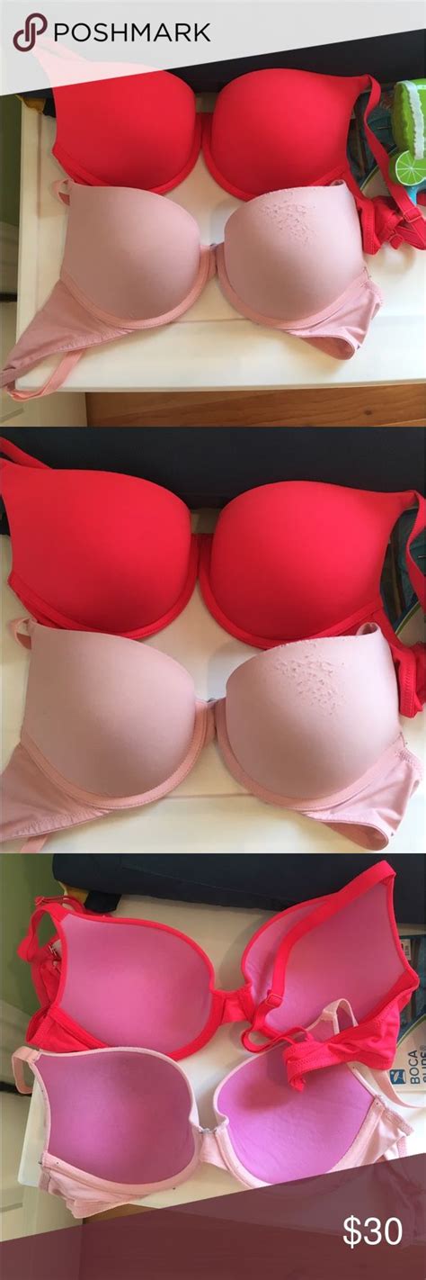 ALL OFFERS ACCEPTED VS Push Up Bra Bundle Two Pink VS Push Up Bras