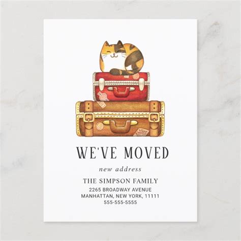 Funny We Have Moved Moving Announcement Postcard Zazzle