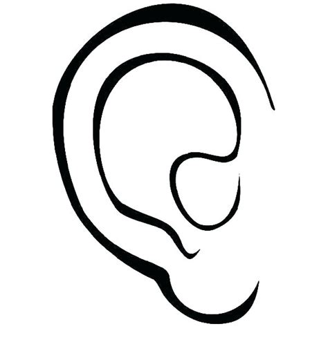 Human Ear Drawing Free Download On Clipartmag