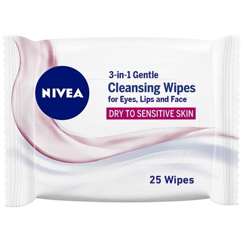 Buy Nivea Face Wipes In Gentle Cleansing Dry To Sensitive Skin Wipes Online Shop Beauty