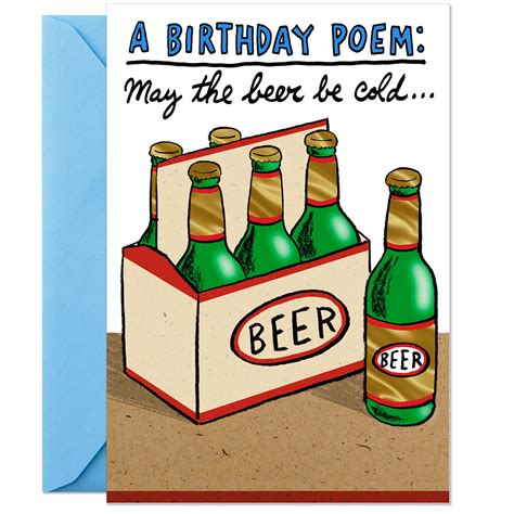 Ode To Cold Beer Funny Birthday Card Greeting Cards Hallmark